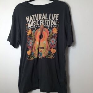 Natural Life Music Festival Graphic T-Shirt women medium